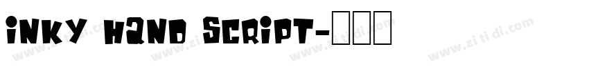 Inky Hand Script字体转换